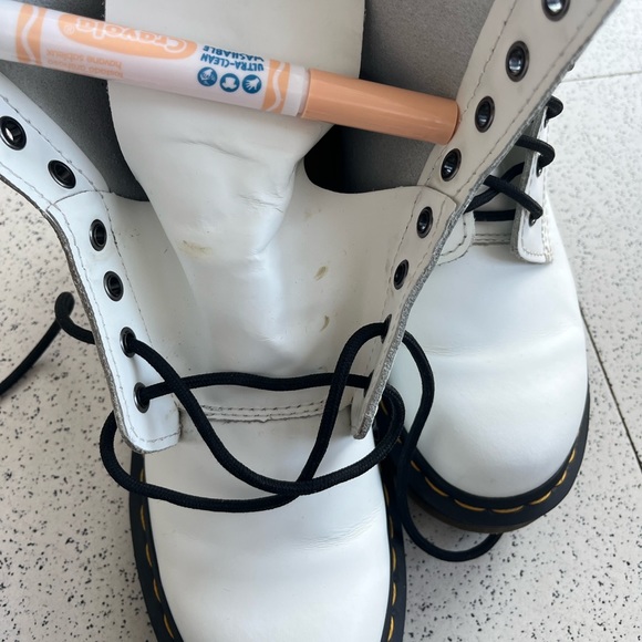 Dr Martens White Boots - Picture 11 of 14